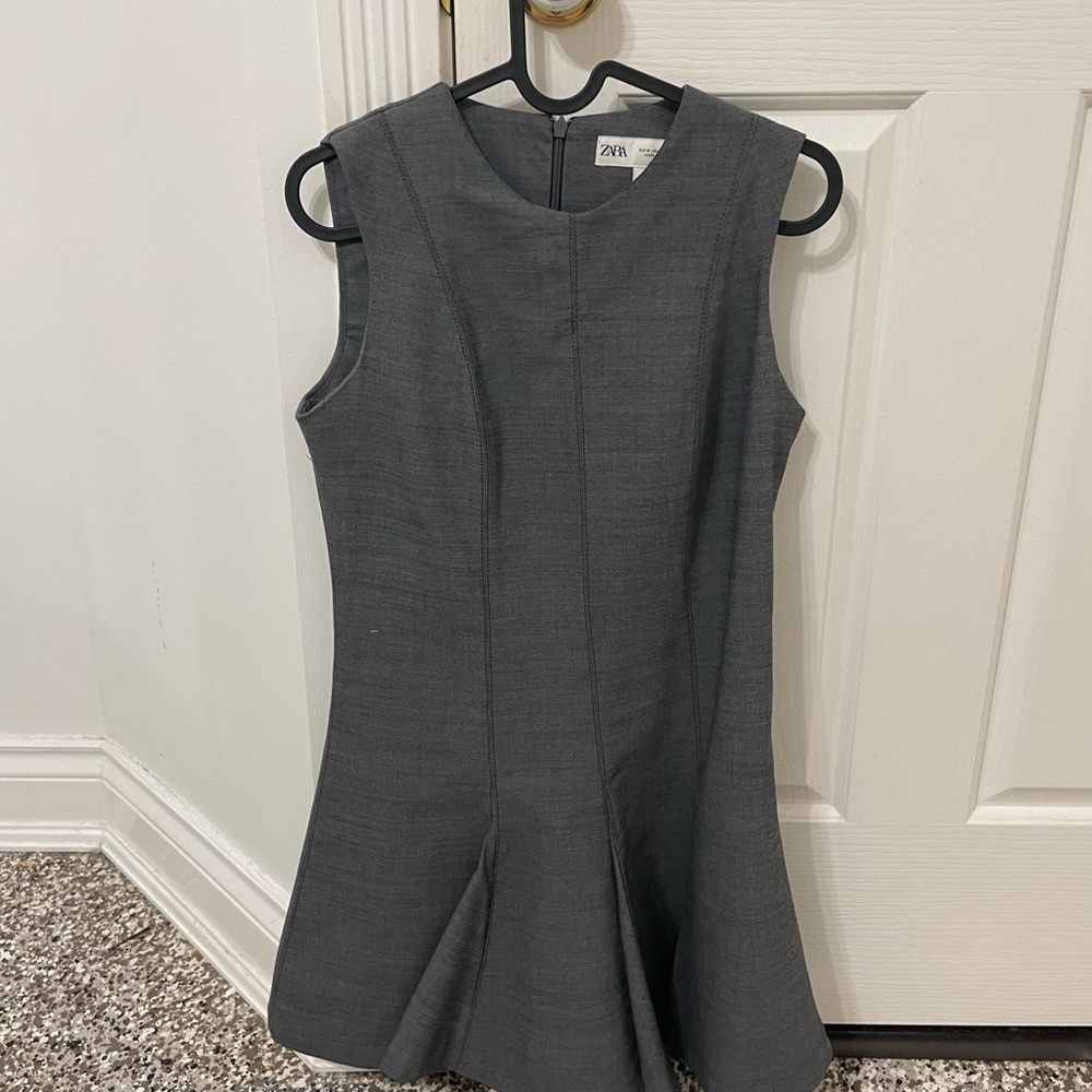 Zara Charcoal Sleeveless Mini Dress